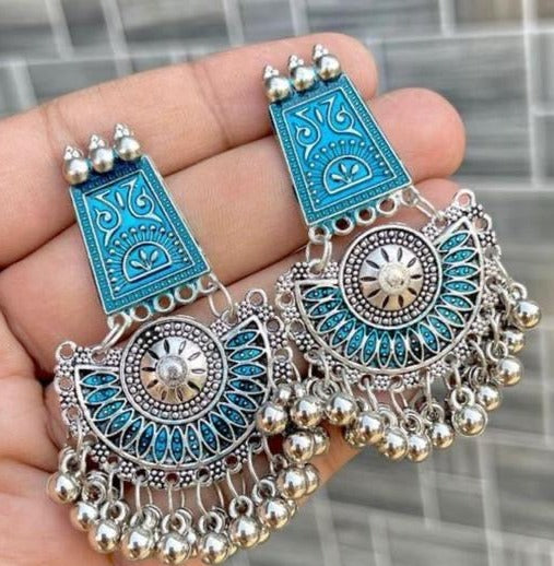 4 Pair Combo of Latest Stylish Oxidised Earrings For Women And Girls