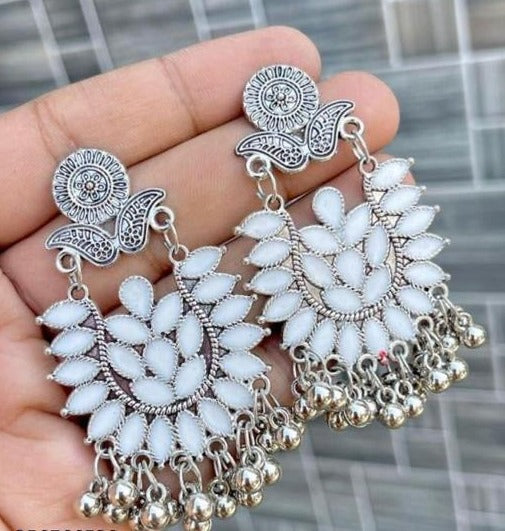 4 Pair Combo of Latest Stylish Oxidised Earrings For Women And Girls