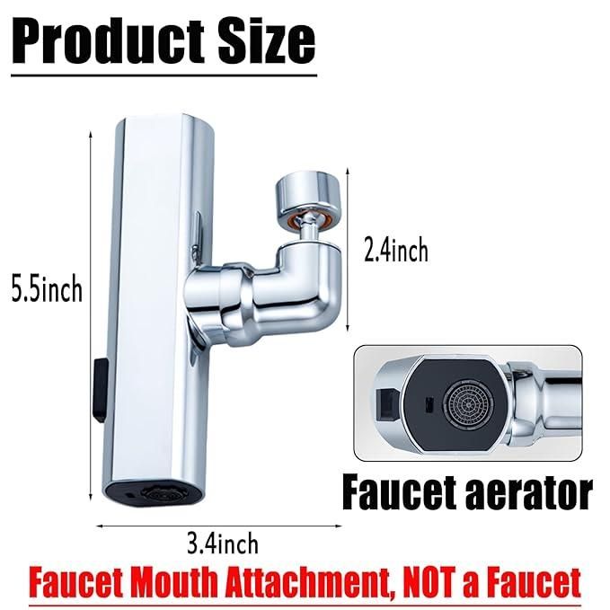 3 in 1 - 360 degree Waterfall Kitchen Faucet, Touch Faucet, Extender for Kitchen Sink